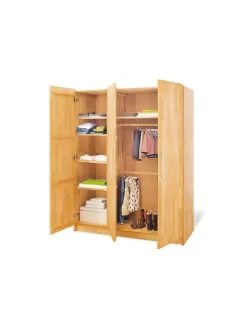 Jugendzimmer-Set Natura breit groß mit Hochbett, 3-tlg.