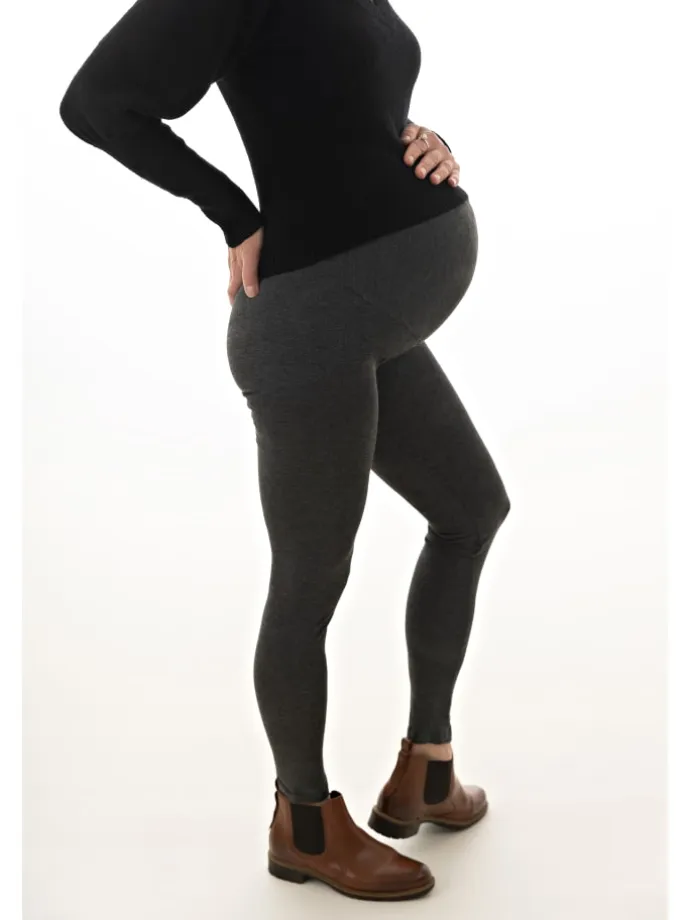 Julia Umstandsleggings Doppelpack Dunkelgrau/ Schwarz