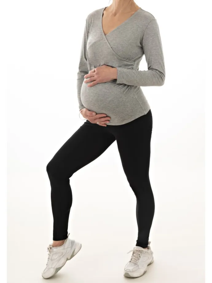 Julia Umstandsleggings Doppelpack Dunkelblau-Dunknelgrau