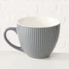 Jumbotasse "Ranura" in Grau - 420 ml