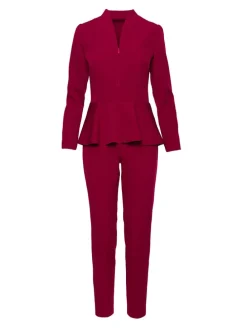 Jumpsuit in Bordeaux