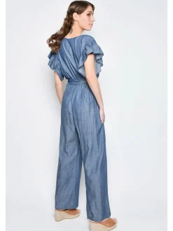 Jumpsuit in Dunkelblau