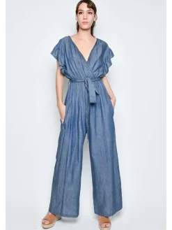 Jumpsuit in Dunkelblau