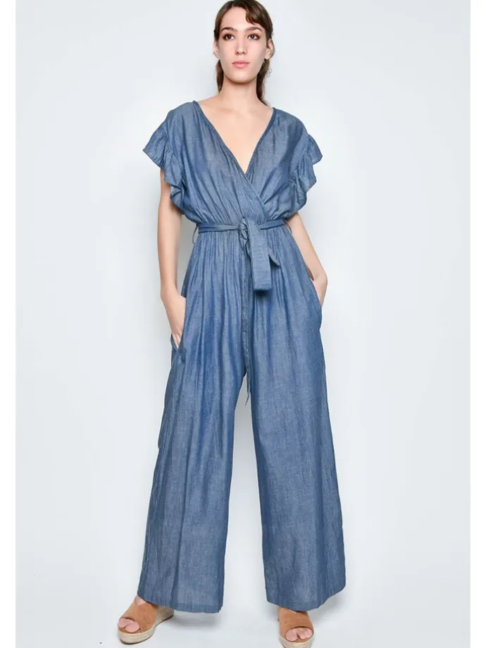 Jumpsuit in Dunkelblau