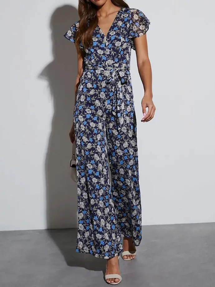 Jumpsuit in Dunkelblau
