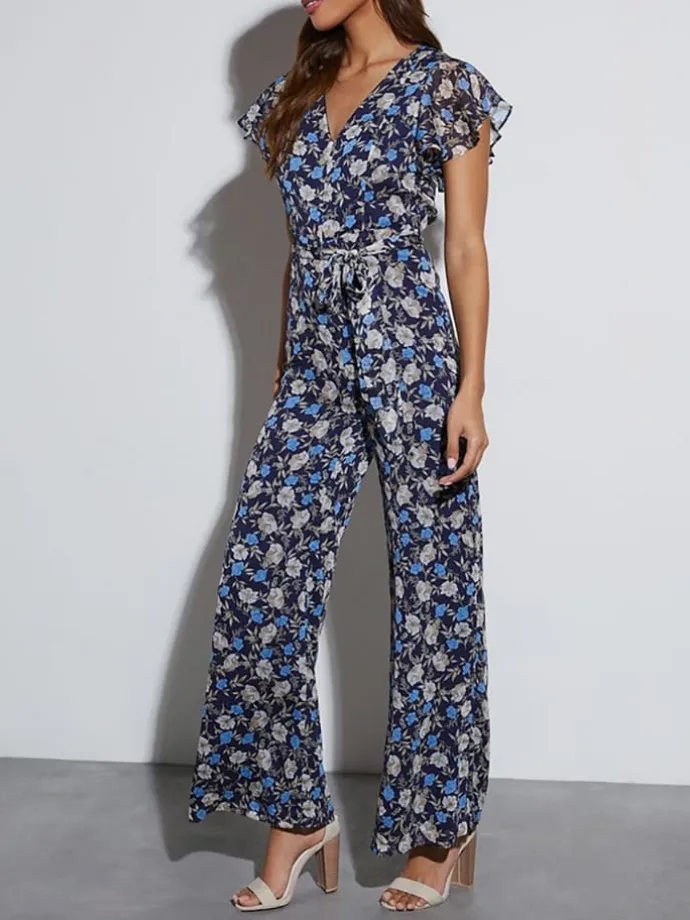 Jumpsuit in Dunkelblau