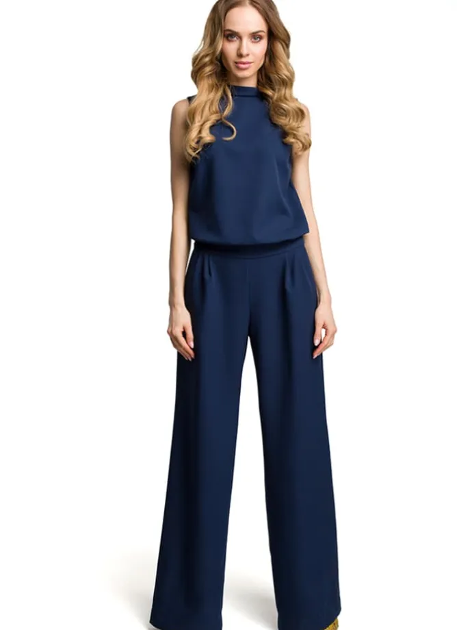 Jumpsuit in Dunkelblau