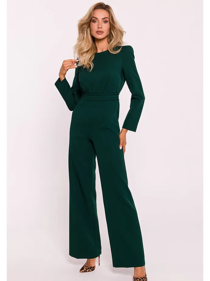 Jumpsuit in Dunkelgrün