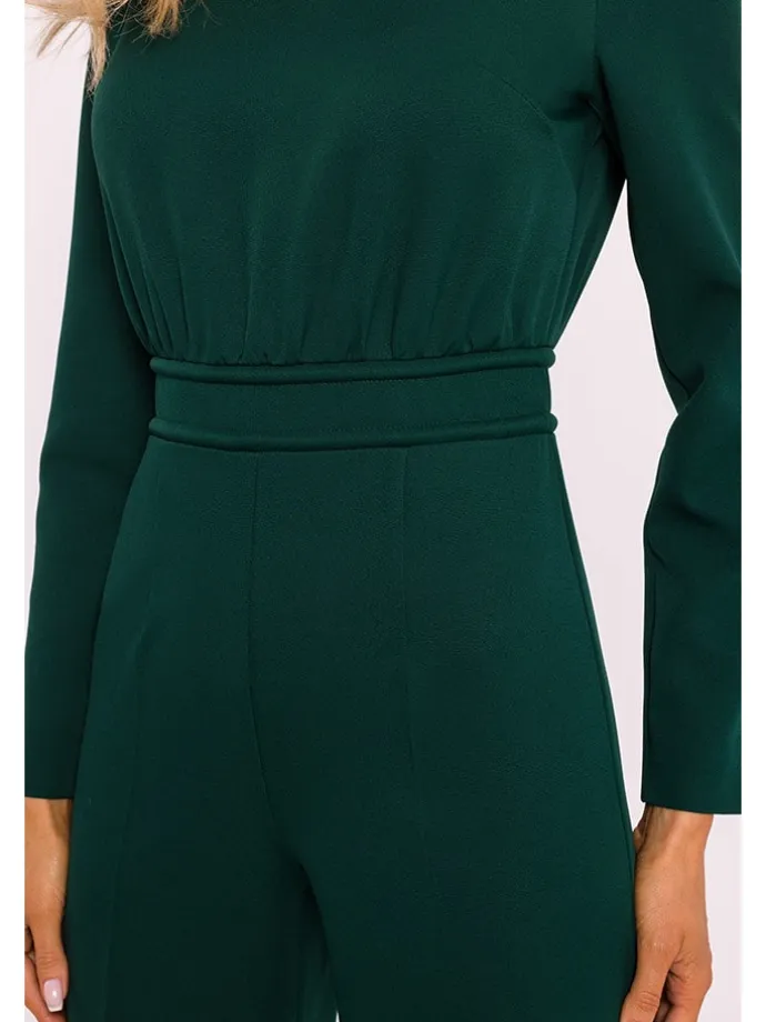 Jumpsuit in Dunkelgrün