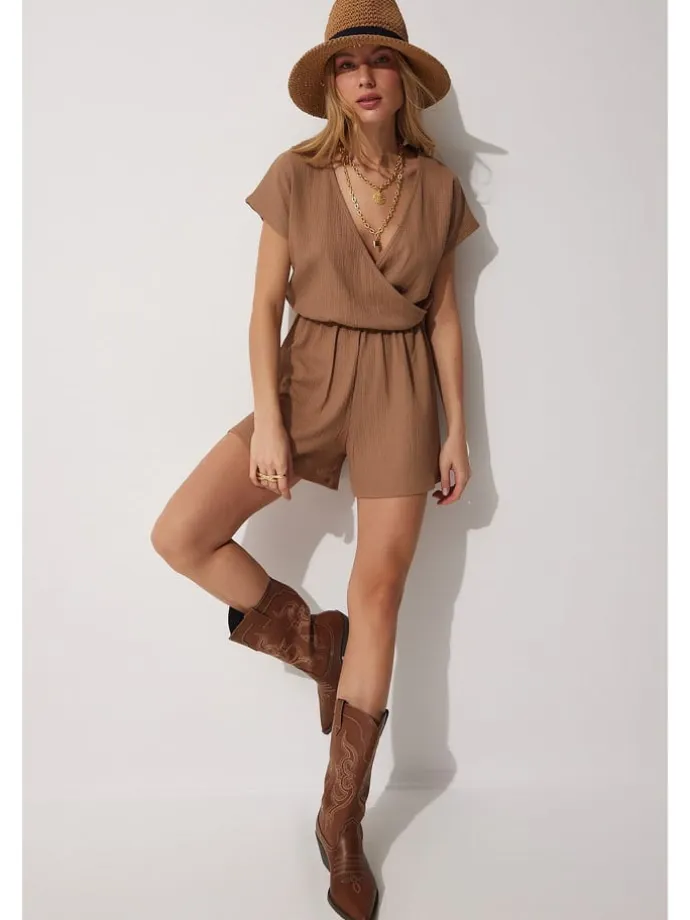Jumpsuit in Helbraun