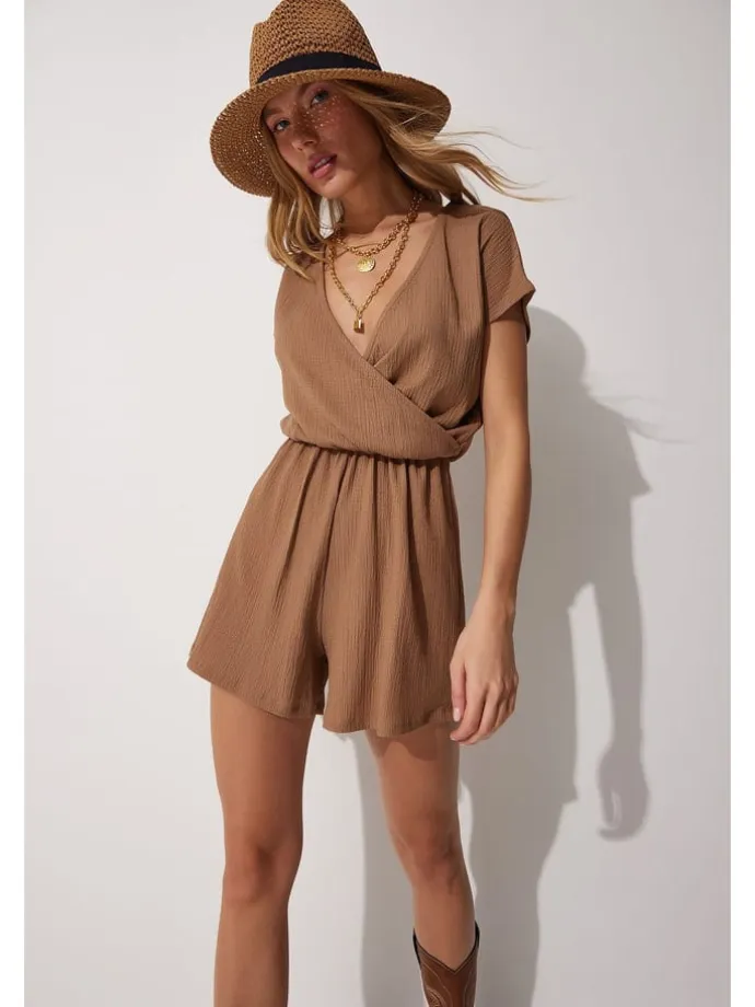 Jumpsuit in Helbraun