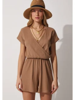 Jumpsuit in Helbraun