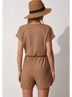 Jumpsuit in Helbraun