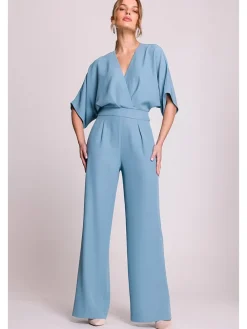 Jumpsuit in Hellblau