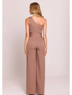 Jumpsuit in Hellbraun