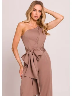 Jumpsuit in Hellbraun