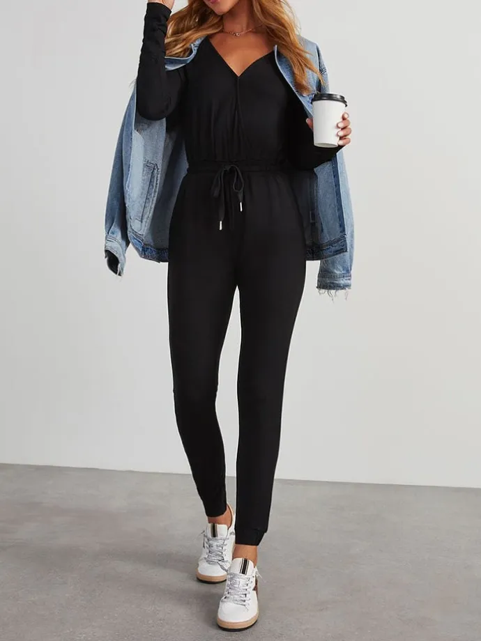 Jumpsuit in Schwarz