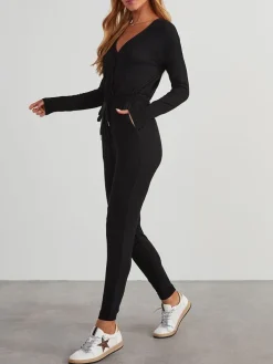 Jumpsuit in Schwarz