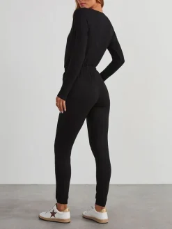 Jumpsuit in Schwarz