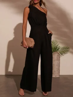 Jumpsuit in Schwarz