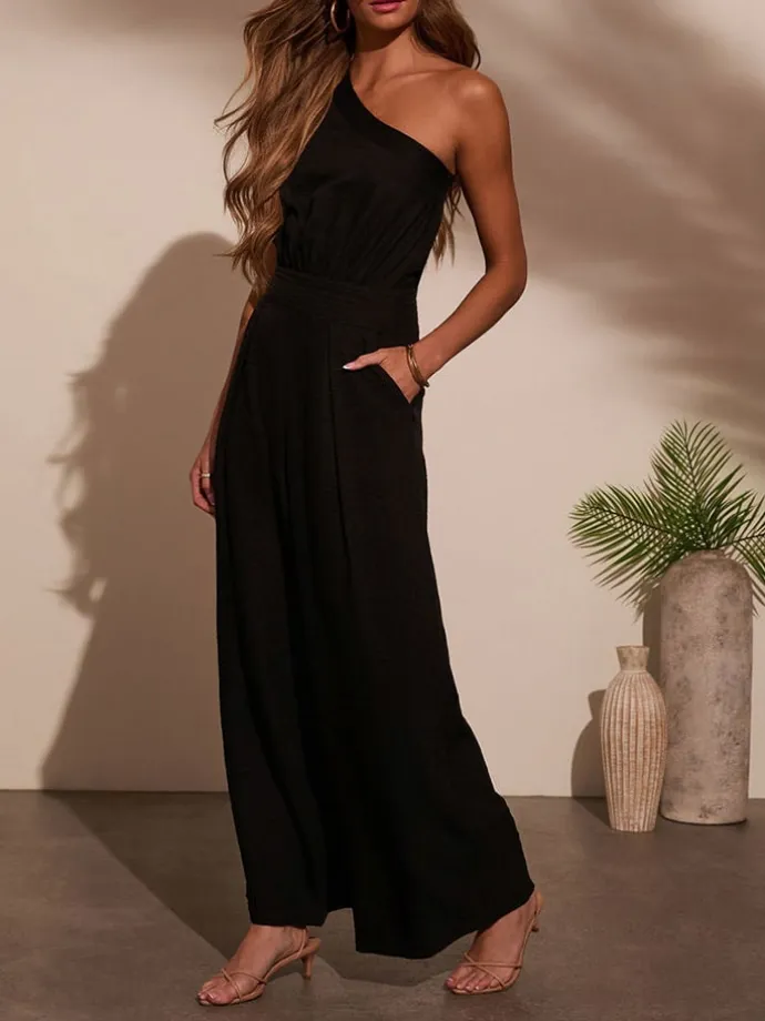 Jumpsuit in Schwarz