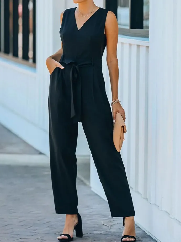 Jumpsuit in Schwarz