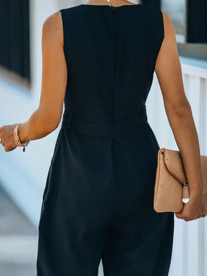Jumpsuit in Schwarz