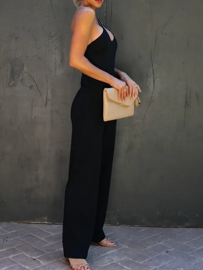 Jumpsuit in Schwarz
