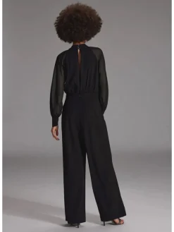 Jumpsuit in Schwarz