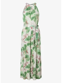 Jumpsuit in Weiß/ Grün
