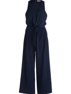 Jumpsuit mit Bindegürtel in Night Sky