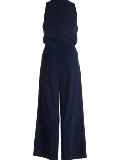 Jumpsuit mit Bindegürtel in Night Sky