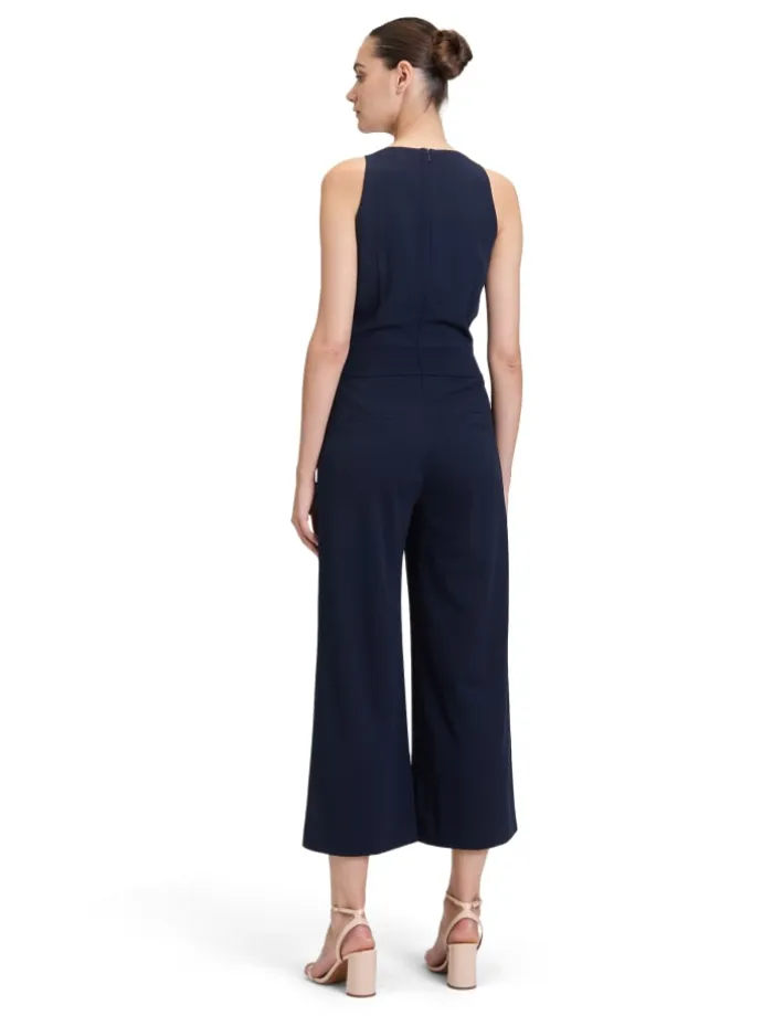 Jumpsuit mit Bindegürtel in Night Sky