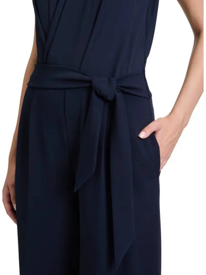 Jumpsuit mit Bindegürtel in Night Sky