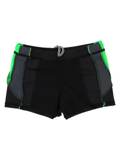 Jungen Kurze Badehose mit Einsätzen Seitlich in grün
