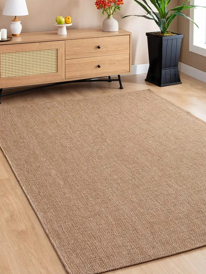 Jute-Teppich in Hellbraun