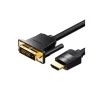 Kabel HDMI oder DVI (24+1) - HDMI-Kabel 1m, 4K 60Hz/ 1080P 60Hz - Schwarz