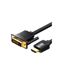 Kabel HDMI oder DVI (24+1) - HDMI-Kabel 1m, 4K 60Hz/ 1080P 60Hz - Schwarz