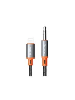Kabel Lightning auf 3.5mm Audiokabel AUX Miniklinke, 1.8m (schwarz)