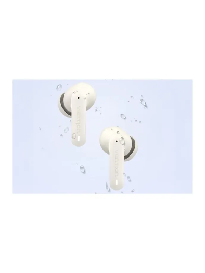 Kabellose Ohrhörer Kopfhörer 320 mAh Bluetooth 5.3 In-Ear Kopfhörer Beige