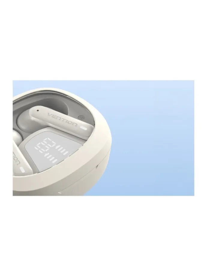 Kabellose Ohrhörer Kopfhörer 320 mAh Bluetooth 5.3 In-Ear Kopfhörer Beige