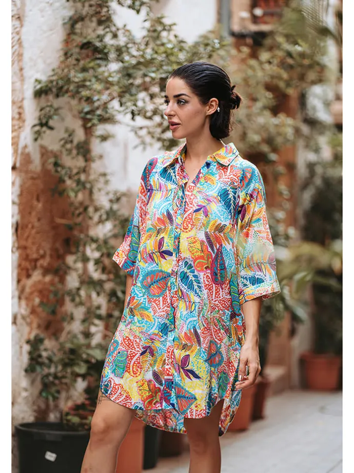 Kaftan in Bunt