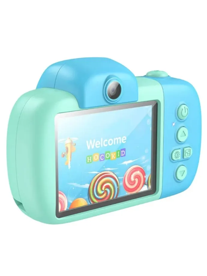 Kamera für Kinder 600 mAh Full HD-Auflösung 1920x1080 2,4-Zoll in Blau