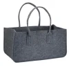 Kaminholztasche in Anthrazit