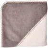 Kapuzenbadetuch 80 x 80 cm - Uni Natur H in beige,braun