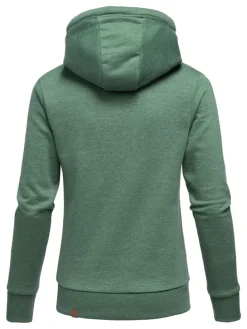 Kapuzenpullover AVERY in Grün Melange