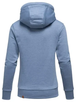 Kapuzenpullover AVERY in Blau Melange