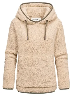 Kapuzenpullover CAROL in Beige