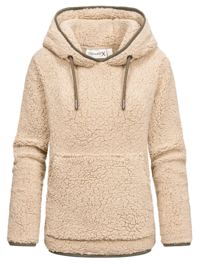 Kapuzenpullover CAROL in Beige