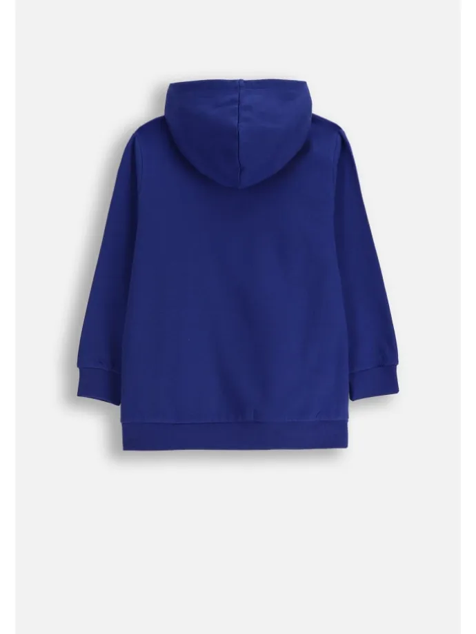 Kapuzenpullover in blau